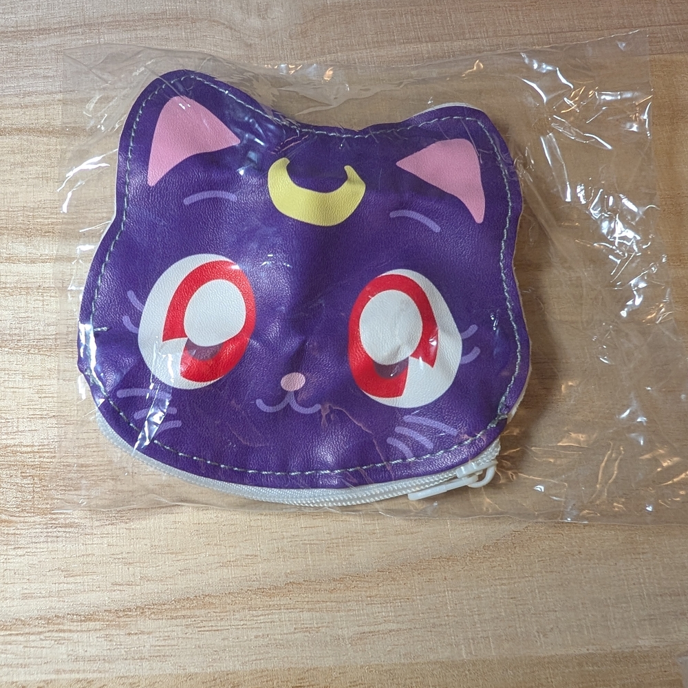 Sailor Moon Cats Luna and Artemis coin purse (New)